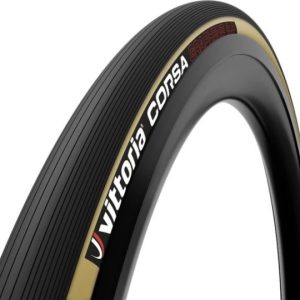 Vittoria Tubular Racercykel Vittoria Corsa G2.0 700X23c, Sort-Beige