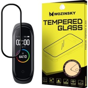 Wozinsky Wozinsky Superstærk Full Glue Fuldskærms Hærdet Glas Med Case Friendly Ramme Xiaomi Mi Band 4 / Mi Band 3 Klar Universal