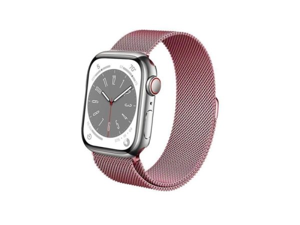 Crong Milano Steel - Rustfrit Stålbånd Til Apple Watch 38/40/41 Mm (Rosa Guld)