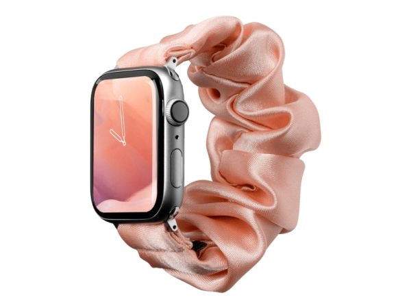 Laut Pop Loop, Rem, Smartwatch, Fersken, Apple, Apple Watch Series 1-8 & Se & Ultra, Rustfrit Stål