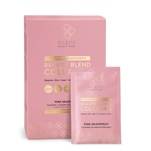 Plent Beauty Blend Collagen Pink Grapefruit, 30 breve