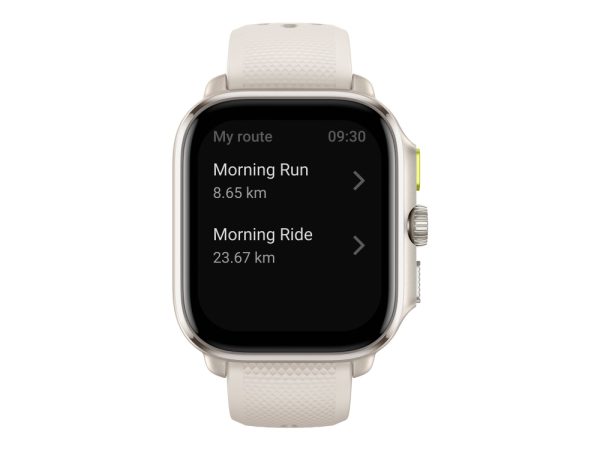 Amazfit Cheetah (Square) - 44 Mm - Smart Ur Med Rem - Flydende Silikone - Håndledsstørrelse: 140-205 Mm - Display 1.75" - Bluetooth - 37 G - Vinder C