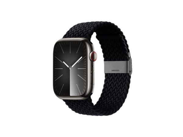 Crong Crg-44Wav-Crl, Urrem, Apple, Apple Watch 42/44/45/49Mm, Polyester Fiberfyld, Sort