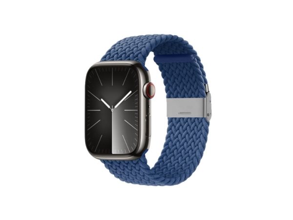 Crong Wave Band - Flettet Rem Til Apple Watch 42/44/45/49 Mm (Blå)