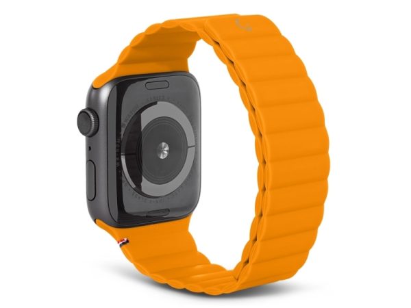 Decoded Silicone Magnetic Traction Strap Lite, Urrem, Apple, Apple Watch 38Mm / 40Mm / 41Mm, Silikone, Orange