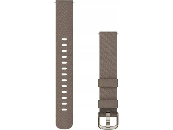 Garmin Watch Strap Lily 2 Nylon, Coffee/Cream Gold