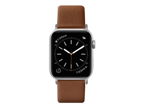 Laut Prestige, Rem, Smartwatch, Brun, Apple, Apple Watch Series 1-8 & Se & Ultra, Ægte Læder, Metal