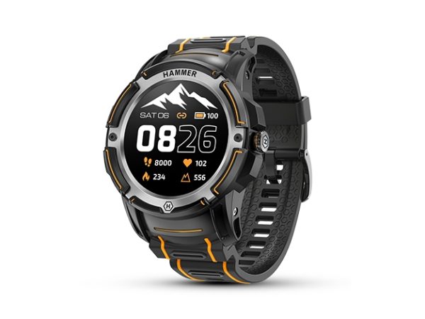 Myphone Hammer Watch Plus, 3,43 Cm (1.35"), Amoled, Berøringsskærm, Gps (Satellit), 48 G