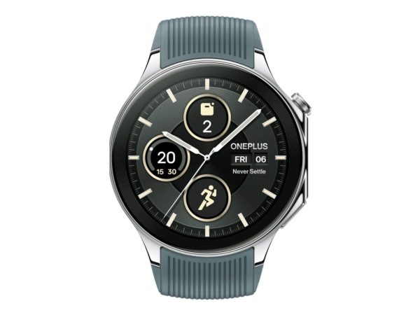 Oneplus Watch 2 - 46 Mm - Smart Ur Med Rem - Fluoroelastomer - Håndledsstørrelse: 140-210 Mm - Display 1.43" - 32 Gb - Bluetooth, Wi-Fi, Nfc - Stråle