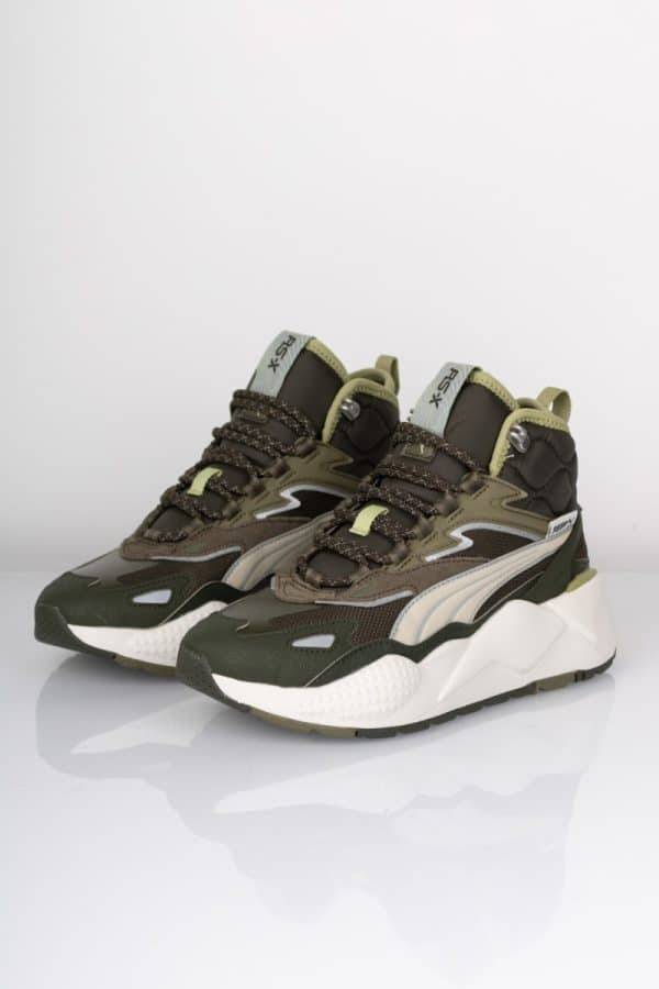 Puma - Sko - RS-X Hi - Gray Dark Olive/Vapor Gray