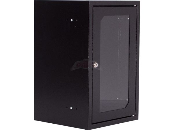 Sabaj Rack Kabinet 10 Tommer 9U 310X300mm Ip30 Ral9005 (Szw-10-9U-30-Ds-C)