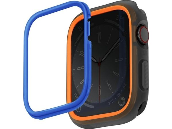 Uniq Moduo-Etui Til Apple Watch 4/5/6/7/Se/8 44/45 Mm Orange-Blå/Orange-Blå