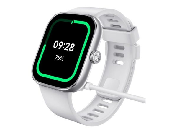 Xiaomi Redmi Watch 4 - Smart Ur Med Rem - Tpu - Hvid - Håndledsstørrelse: 135-205 Mm - Display 1.97" - Bluetooth - 31.5 G - Sølvgrå