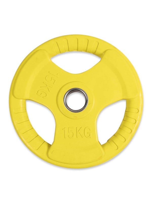ASG Vægtskive Gul m. Håndtag 15 KG Ø50