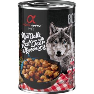 Alpha Spirit canned meatballs with red deer & rosemary 400g
