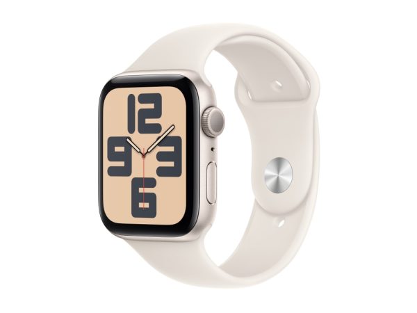 Apple Watch Se (Gps) - 2. Generation - 40 Mm - Stjernelys-Aluminium - Smart Ur Med Sportsbånd - Fluoroelastomer - Stjernelys - Båndstørrelse: M/L - 3