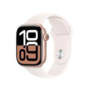 Apple Watch Series 10 GPS 42mm - Rose Gold Aluminium Case with Light Blush Sport Band - M/L