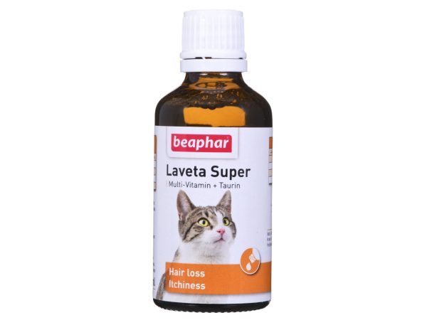 Beaphar Laveta Super, Kat, Dråber, Vitamin B1, Vitamin B12, Vitamin B2, Vitamin B6, Vitamin E, Vitamin H (Biotin), Kalcium, Phosphorus, Natrium, 50 M