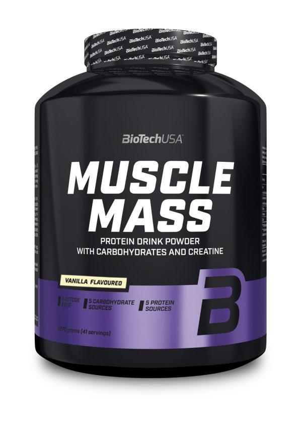 BioTech USA - Muscle Mass Vanilje - 4000g