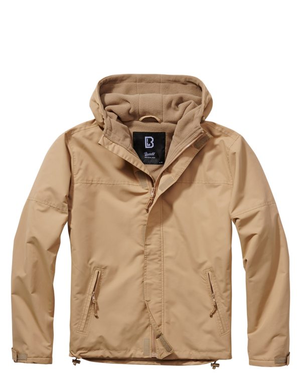 Brandit Windbreaker m. Lynlås Camel