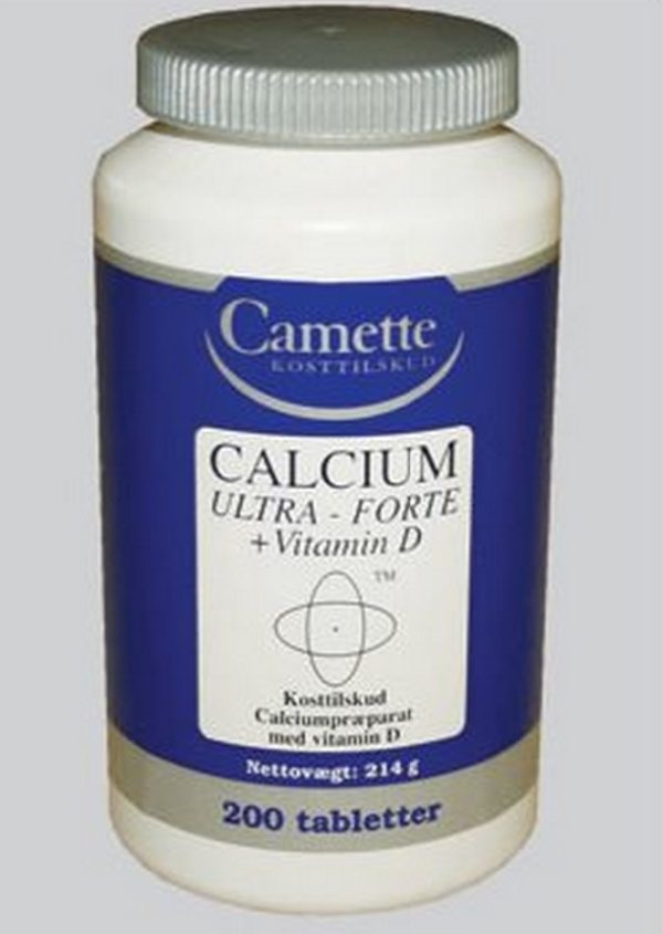 Camette Calcium Ultra Forte + D-vitamin, 200tab.