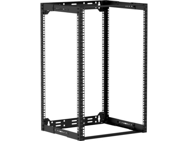 Caymon Caymon Opr318a/B 19 "In Depth Adjustable Open Frame Rack - 18 Unit - 300 ~ 450Mm Black