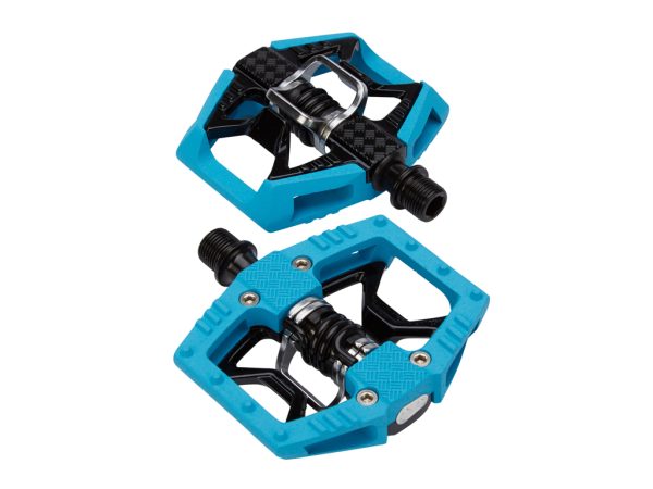 Crankbrothers Double Shot Limited Edition - MTB kombipedal - Blå/sort/sølv