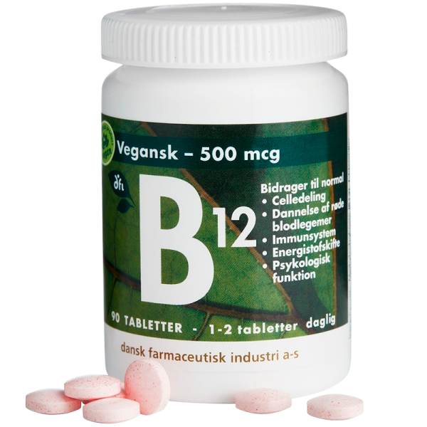 DFI B12 Vitamin 500 mcg (90 tabletter)