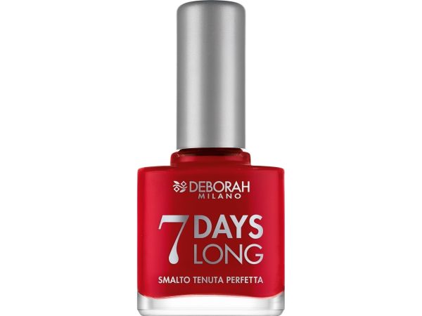 Deborah, 7 Day Long, Vitamins, Quick-Dry, Nail Polish, En876, Iconic Red, 11 Ml