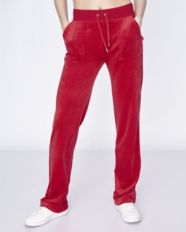 Del Ray Classic Velour Pant Pocket Design