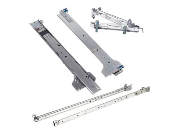 Dell 2/4-Post Static Rack Rails For 1U And 2U Systems - Kit Til Rack Med Spor - For Poweredge R250, R260