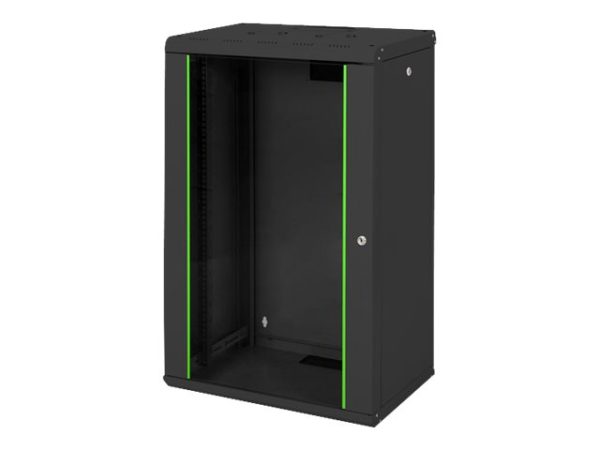 Digitus Unique Dn-19 20-U-Sw - Rack Kabinet - Vægmonterbar - Ral 9005, Sort - 20U - 19"