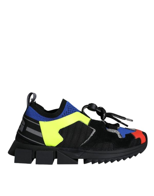 Dolce & Gabbana Multicolor Mesh Sorrento Trekking Sneakers Sko