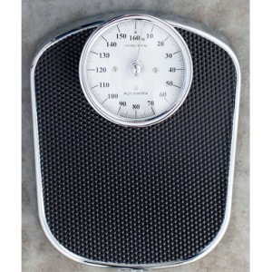 ESCALA Analog badevægt max. 160 kg - Sort/Krom