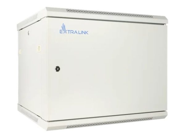 Extralink Asp - Rack Kabinet - 600X450 Mm - Vægmonterbar - Grå - 12U - 19"