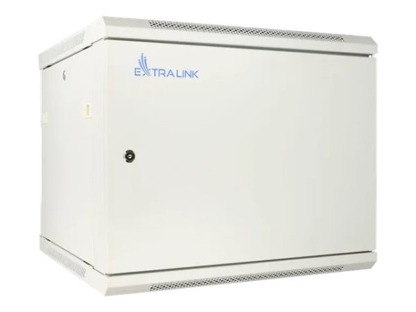 Extralink Asp - Rack Kabinet - 600X600 Mm - Vægmonterbar - Grå - 12U - 19"