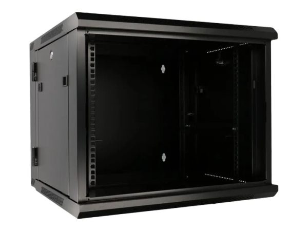 Extralink Azh - Rack Kabinet - Svingetype - Vægmonterbar - Sort - 9U - 19"