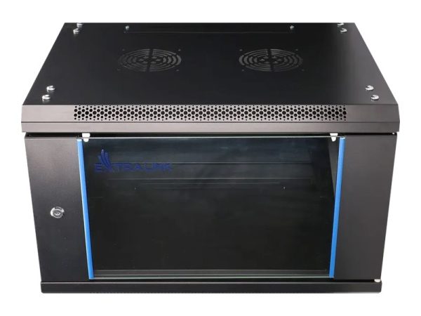 Extralink - Rack Kabinet - 600X600 Mm - Vægmonterbar - Sort - 6U - 19"