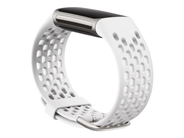 Fitbit - Bånd For Aktivitetssporer - Small Størrelse - Frosthvid - For Fitbit Charge 5