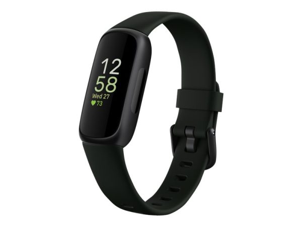 Fitbit Inspire 3 - Sort - Aktivitetssporer Med Bånd - Silikone - Midnatszen - Håndledsstørrelse: Op Til 221 Mm - Bluetooth