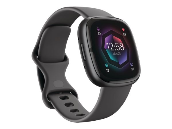 Fitbit Sense 2 - 40 Mm - Grafit - Smart Ur Med Bånd - Grafit - Håndledsstørrelse: Up To 209 Mm - Nfc, Bluetooth