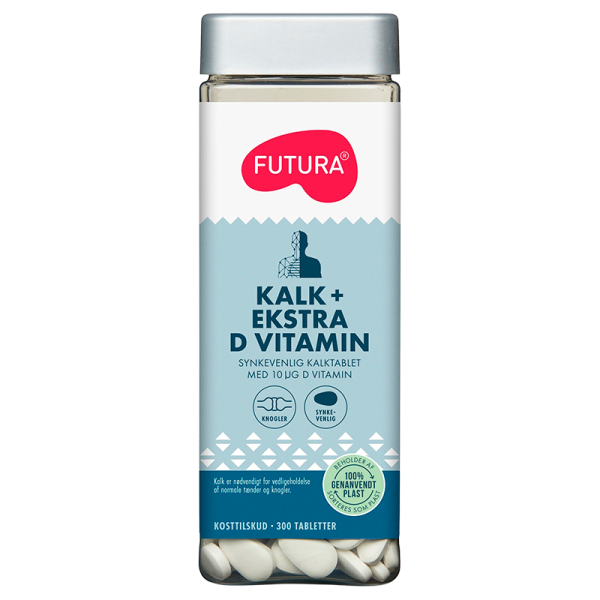 Futura Kalk + Ekstra D-Vitamin (300 stk)