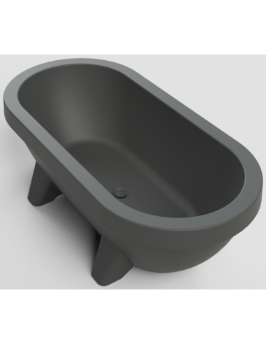 Gardentub Udendørs badekar i polyethylene 194 x 94 cm - Antracit