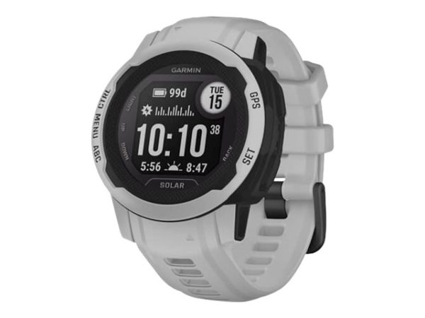 Garmin Instinct 2S Solar - 40 Mm - Disgrå - Sportsur Med Bånd - Silikone - Håndledsstørrelse: 112-180 Mm - Monokrom - 32 Mb - Bluetooth, Ant+ - 43 G