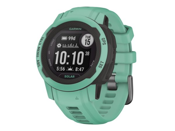 Garmin Instinct 2S Solar - 40 Mm - Neo-Tropisk - Sportsur Med Bånd - Silikone - Håndledsstørrelse: 112-180 Mm - Monokrom - 32 Mb - Bluetooth, Ant+ -