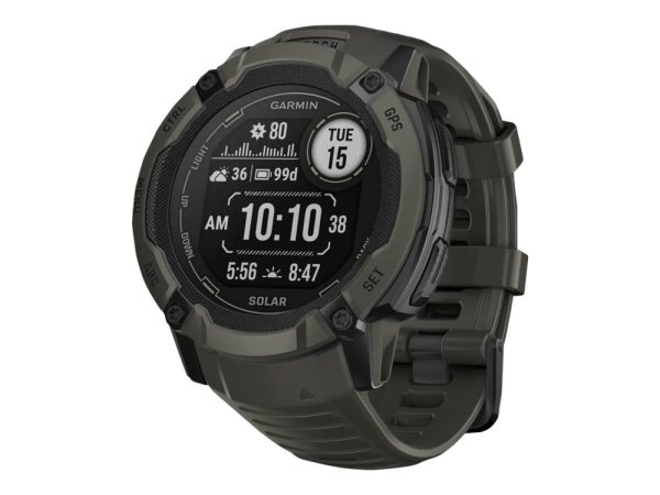 Garmin Instinct 2X Solar - 50 Mm - Fiberforstærket Polymer - Ja Smart Ur Med Bånd - Håndledsstørrelse: 145-228 Mm - Monokrom - 64 Mb - Bluetooth, Ant