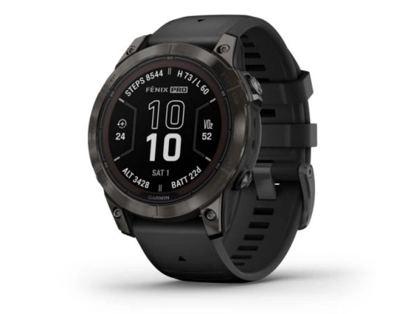 Garmin Smart Watch Fenix7 Pro Saph Solar Crbn Sportsur