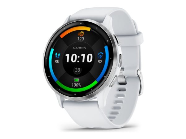 Garmin Venu 3 - 45 Mm - Whitestone Fiber-Forstærket Polymer - Smart Ur Med Bånd - Silikone - Håndledsstørrelse: 135-200 Mm - Display 1.4" - 8 Gb - Bl