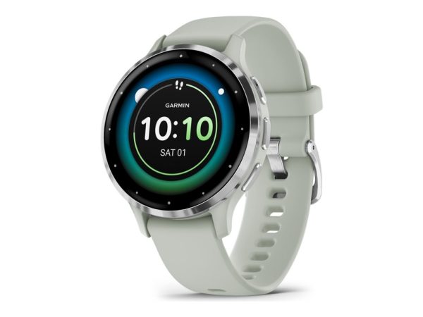 Garmin Venu 3S - 41 Mm - Salviegrå - Smart Ur Med Bånd - Silikone - Håndledsstørrelse: 110-175 Mm - Display 1.2" - 8 Gb - Bluetooth, Wi-Fi, Ant+ - 40