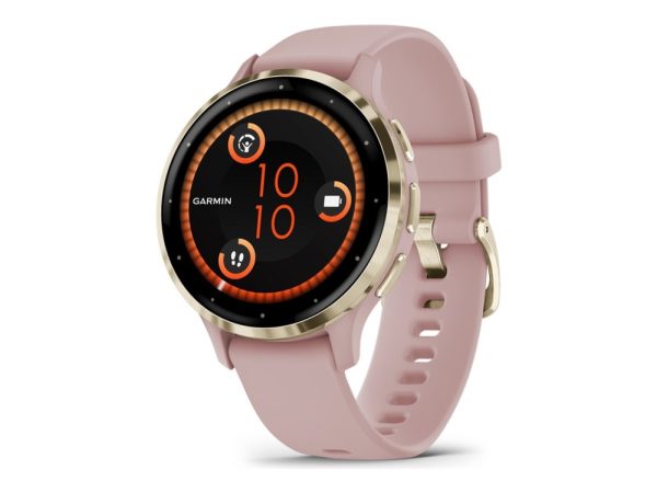 Garmin Venu 3S - 41 Mm - Støvrose - Smart Ur Med Bånd - Silikone - Håndledsstørrelse: 110-175 Mm - Display 1.2" - 8 Gb - Bluetooth, Wi-Fi, Ant+ - 40